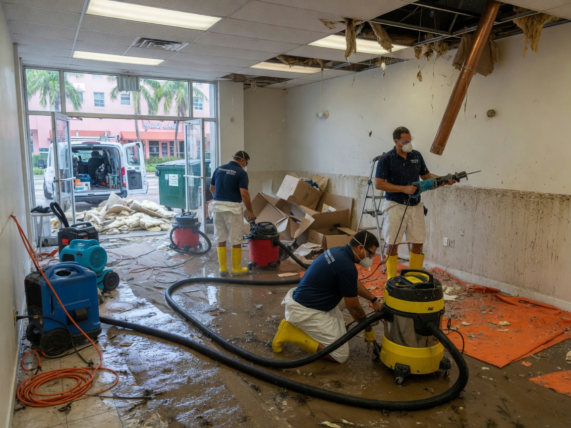 Burst Supply Line Cleanup in Miami