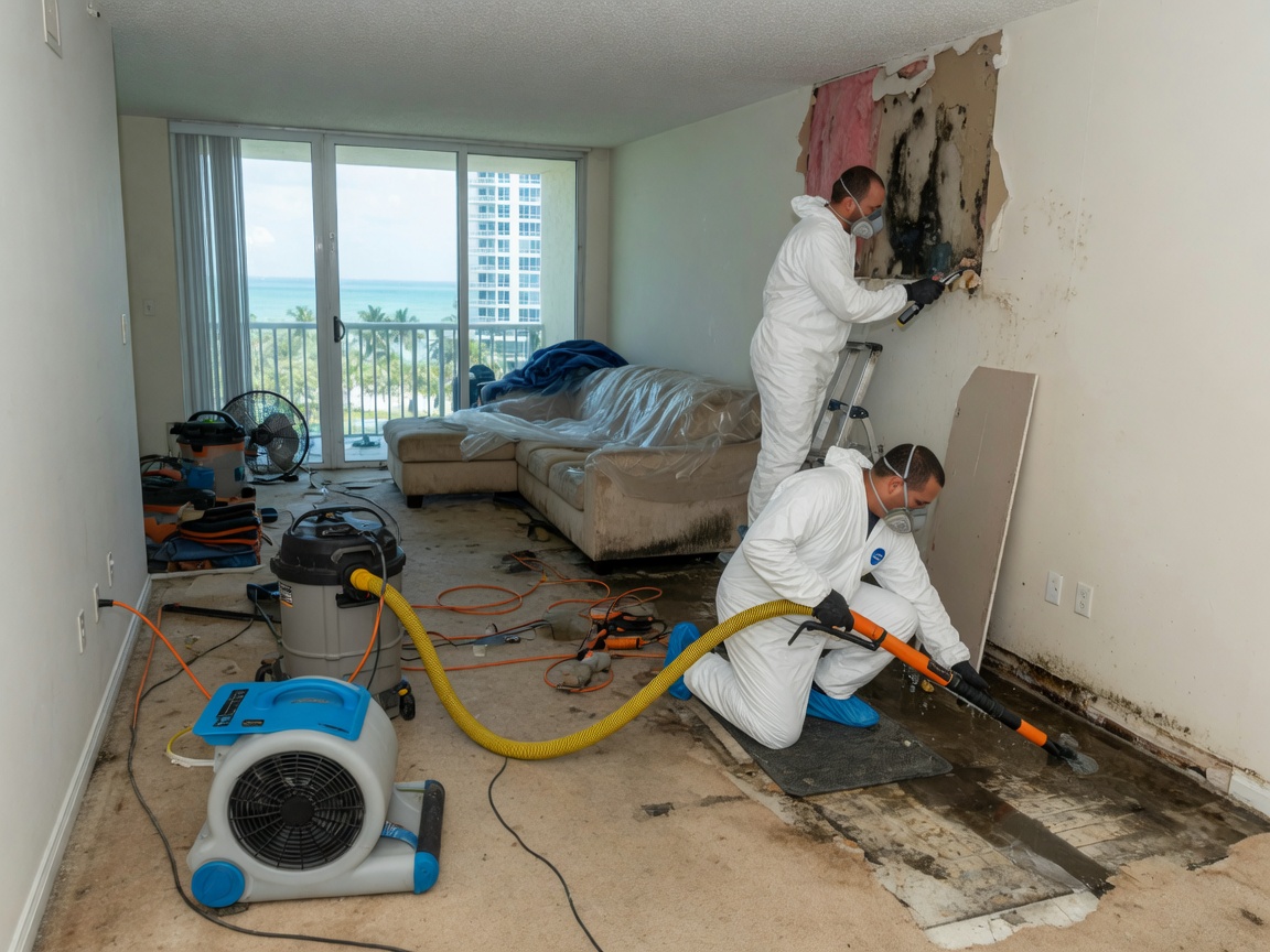 Condo Water Damage Cleanup in Miami