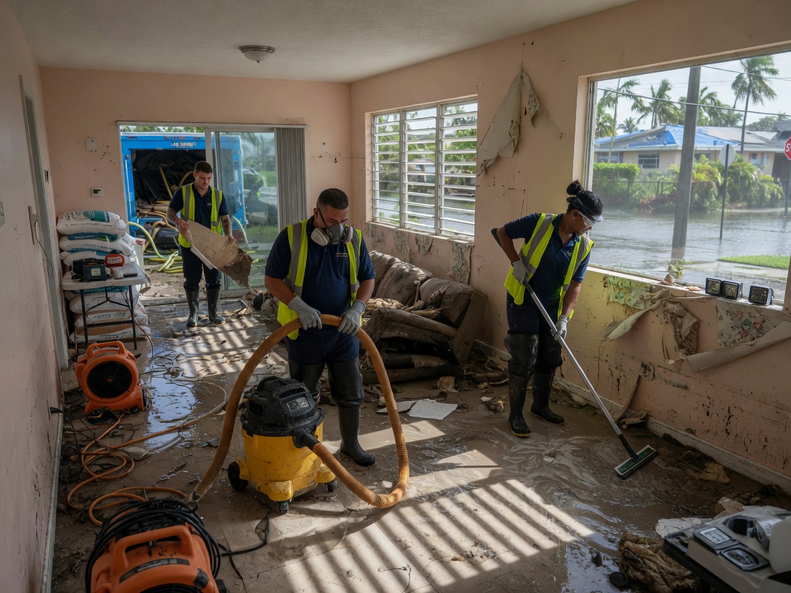 Hurricane Water Damage Cleanup in Miami